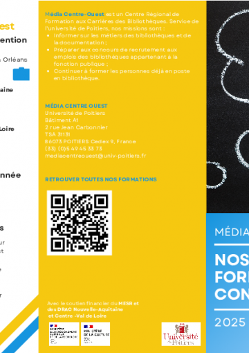 Media Centre-Ouest - Formations 2025